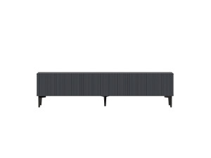 Houten TV-meubel "Oscar" - 180 x 31 x 45 cm - Antraciet grijs