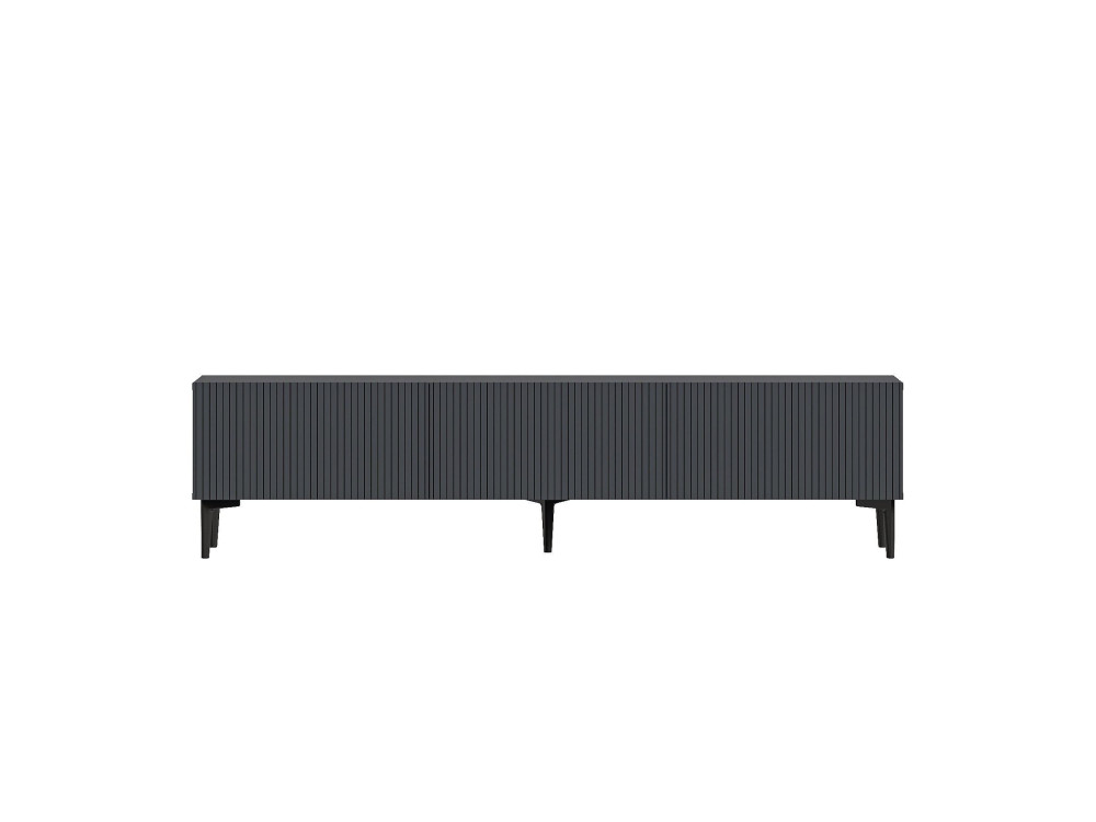 Houten TV-meubel "Oscar" - 180 x 31 x 45 cm - Antraciet grijs