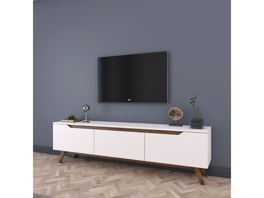 Digi" houten TV-meubel - 180 x 35 x 48 cm - Bruin