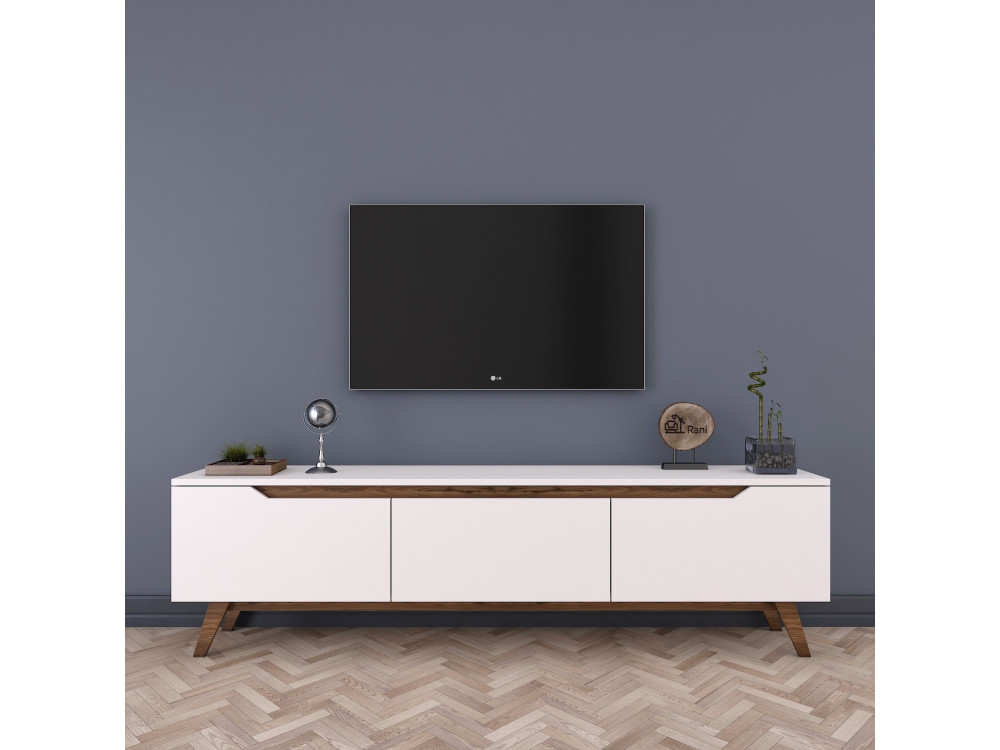 Digi" houten TV-meubel - 180 x 35 x 48 cm - Bruin