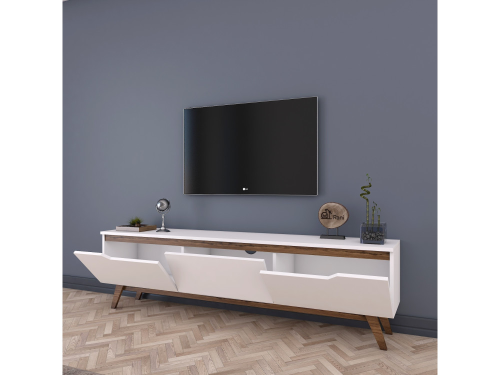 Digi" houten TV-meubel - 180 x 35 x 48 cm - Bruin