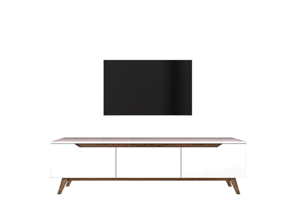 Digi" houten TV-meubel - 180 x 35 x 48 cm - Bruin
