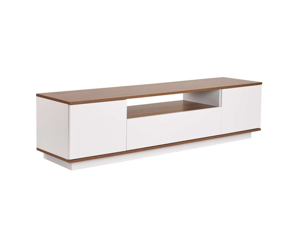 Houten TV-meubel "Veramont" - 180 x 44 x 44 cm - Donkerbruin