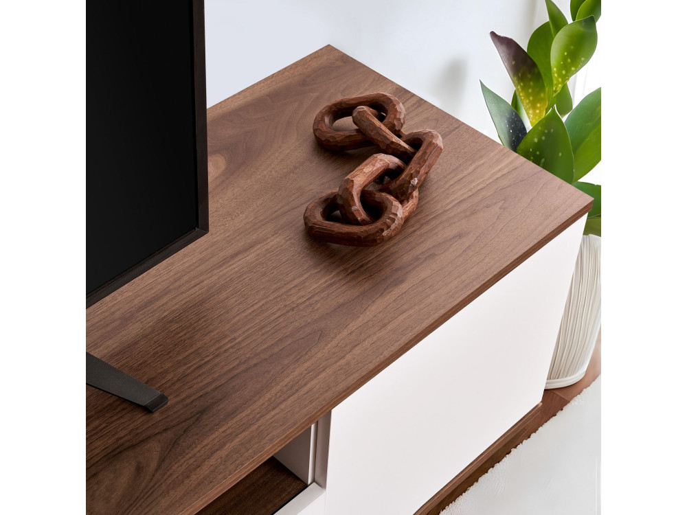 Houten TV-meubel "Veramont" - 180 x 44 x 44 cm - Donkerbruin