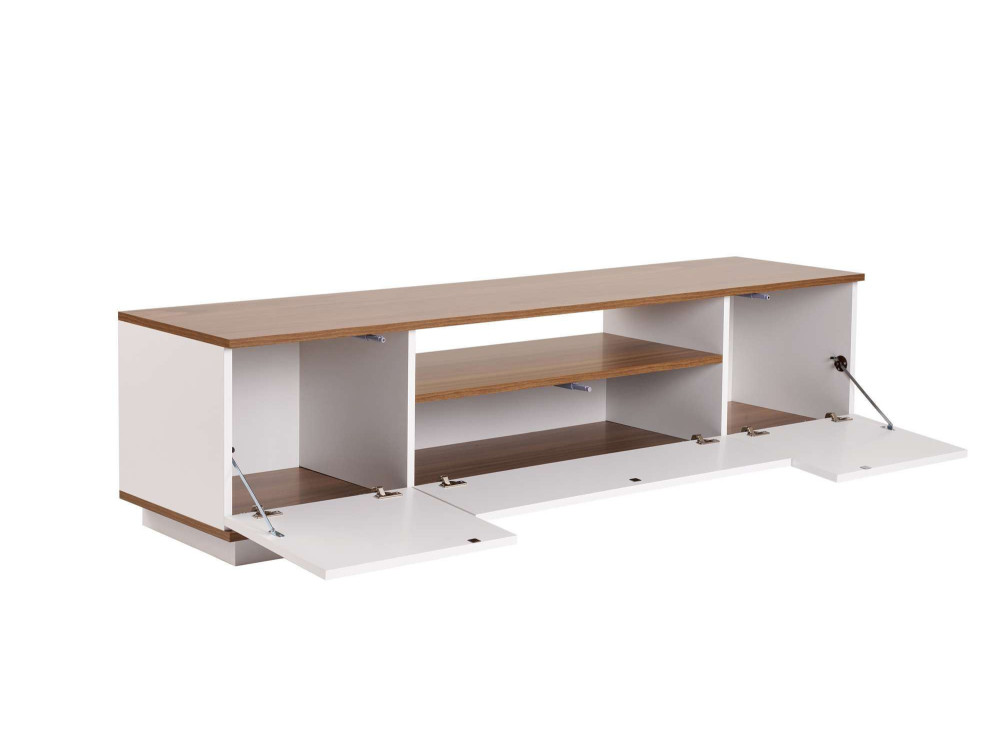 Houten TV-meubel "Veramont" - 180 x 44 x 44 cm - Donkerbruin