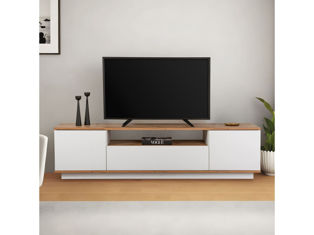 Houten TV-meubel "Veramont" - 180 x 44 x 44 cm - Bruin