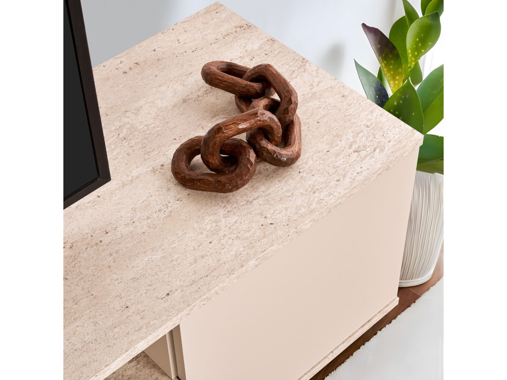 Houten TV-meubel "Veramont" - 180 x 44 x 44 cm - Beige
