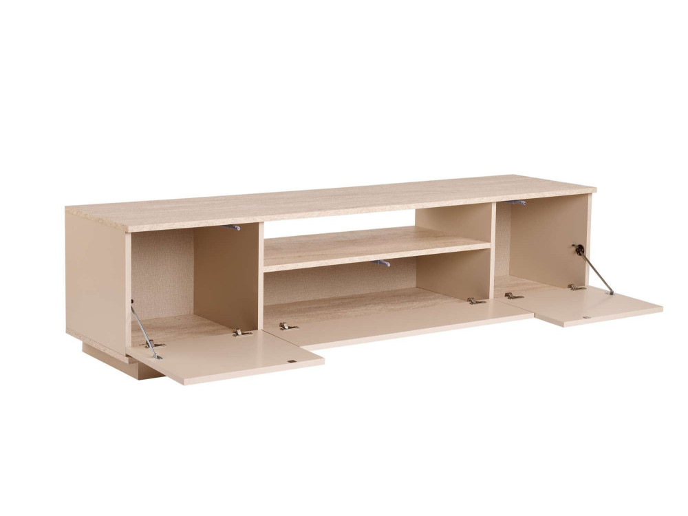 Houten TV-meubel "Veramont" - 180 x 44 x 44 cm - Beige