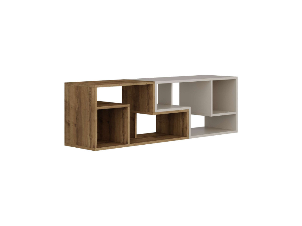 Modulair houten TV-meubel "Glis" - 145 x 35 x 44 cm - Beige