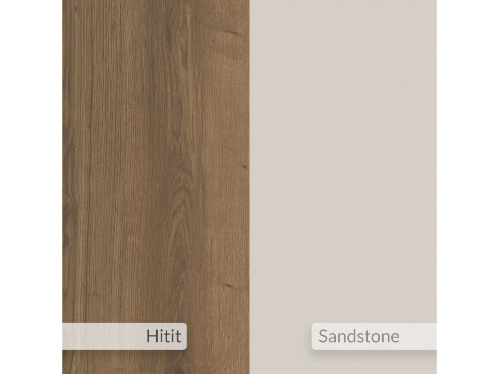 Modulair houten TV-meubel "Glis" - 145 x 35 x 44 cm - Beige