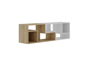 Modulair houten TV-meubel "Glis" - 145 x 35 x 44 cm - Wit