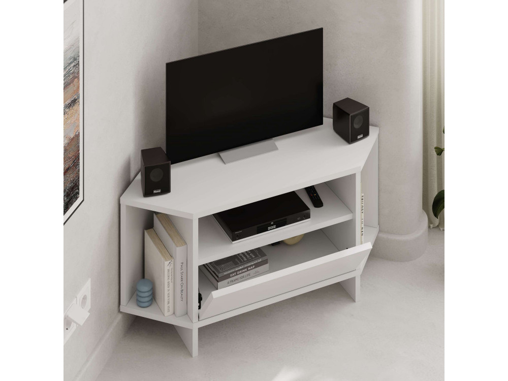 Houten TV-meubel "Viva" - 95 x 35 x 45 cm - Wit