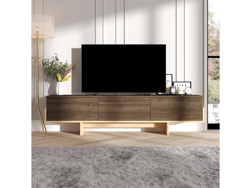 Houten TV-meubel "Hege" - 180 x 30 x 44 cm - Bruin