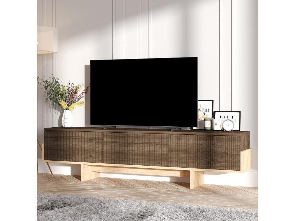 Houten TV-meubel "Hege" - 180 x 30 x 44 cm - Bruin