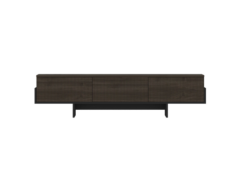 Houten TV-meubel "Hege" - 180 x 30 x 44 cm - Zwart