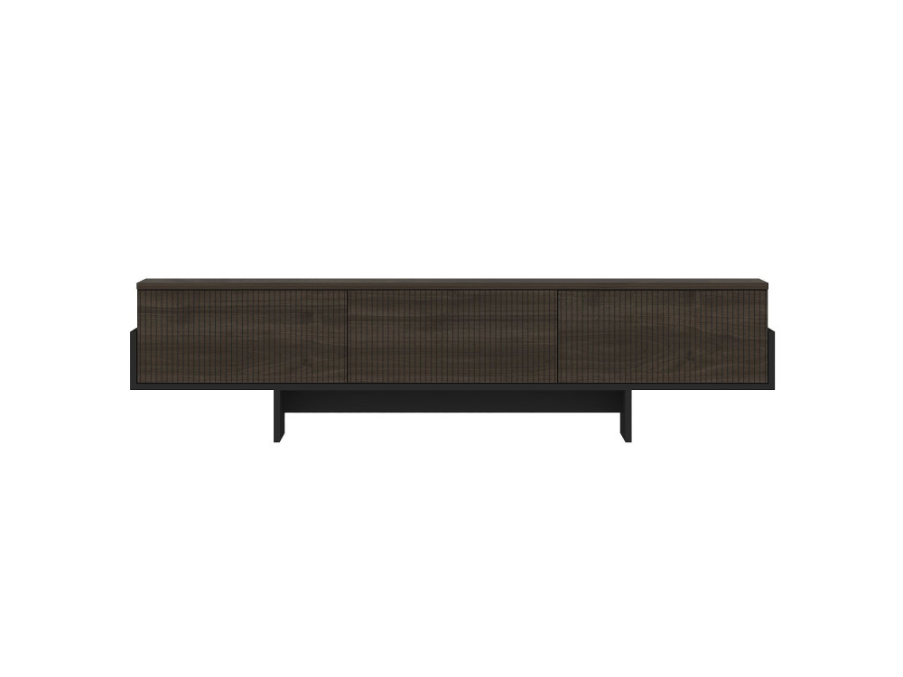 Houten TV-meubel "Hege" - 180 x 30 x 44 cm - Zwart