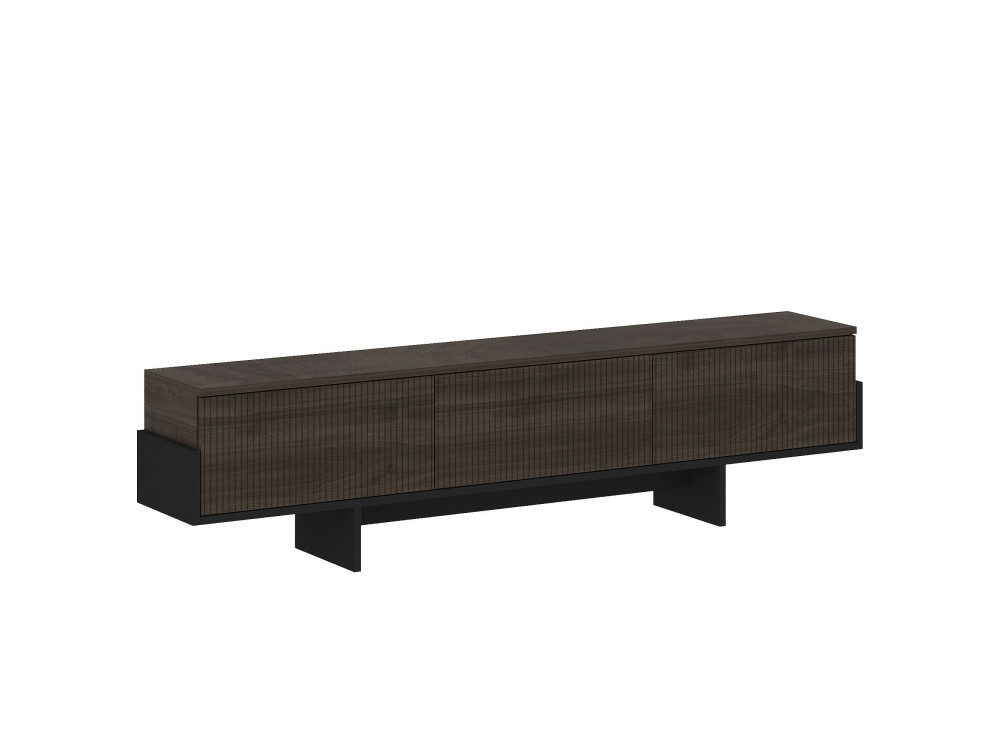 Houten TV-meubel "Hege" - 180 x 30 x 44 cm - Zwart