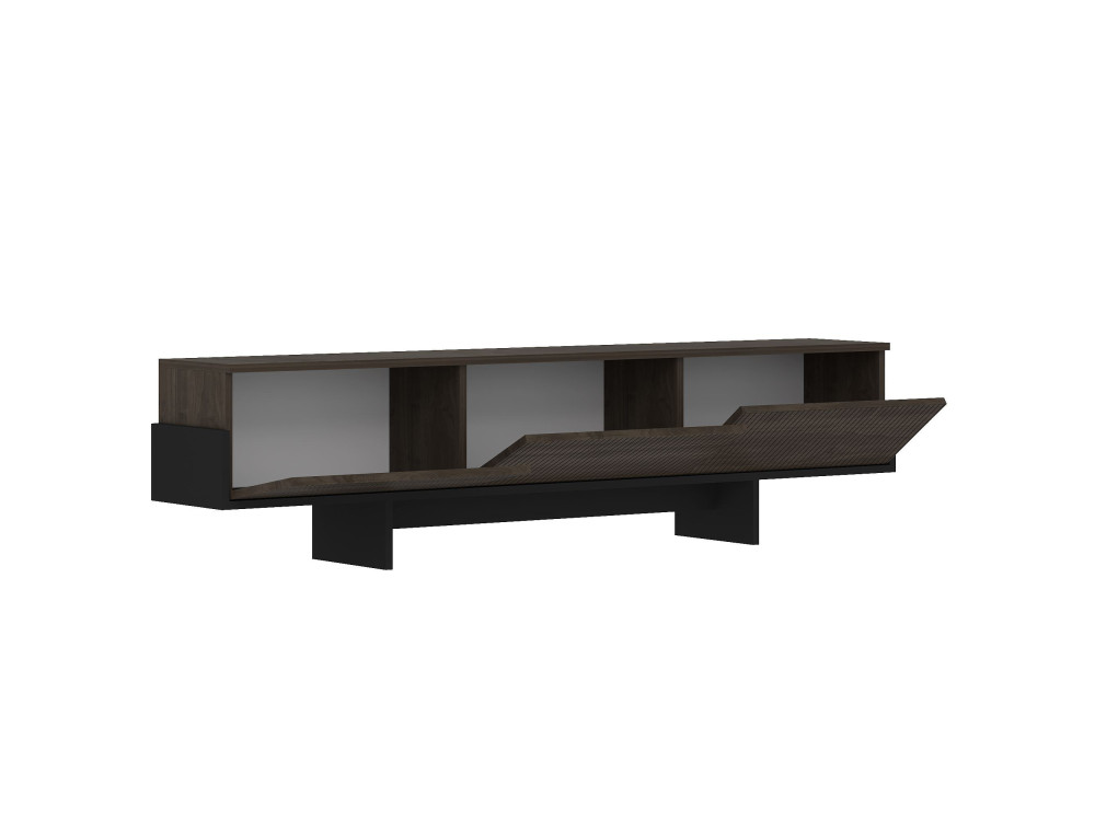 Houten TV-meubel "Hege" - 180 x 30 x 44 cm - Zwart