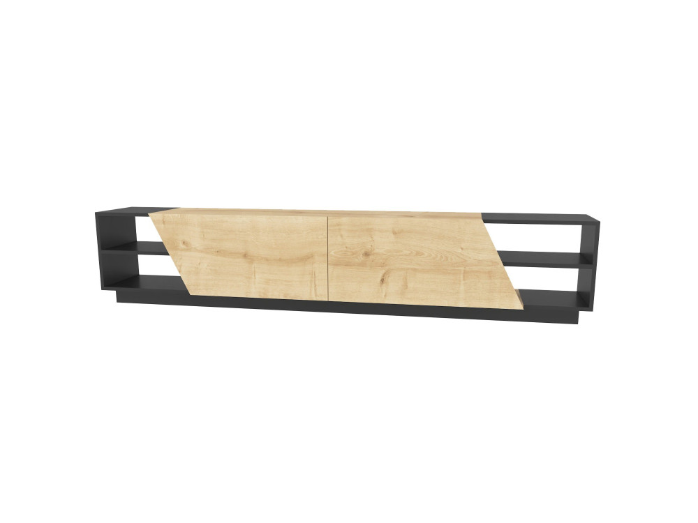 Rhodes" houten TV-meubel - 240 x 37 x 47 cm - Beige