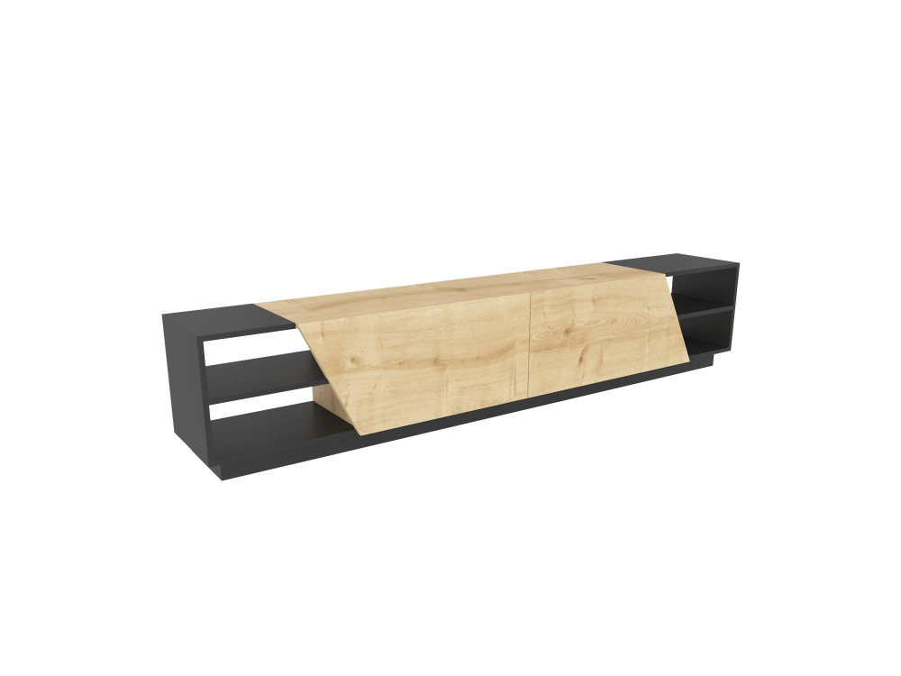 Rhodes" houten TV-meubel - 240 x 37 x 47 cm - Beige