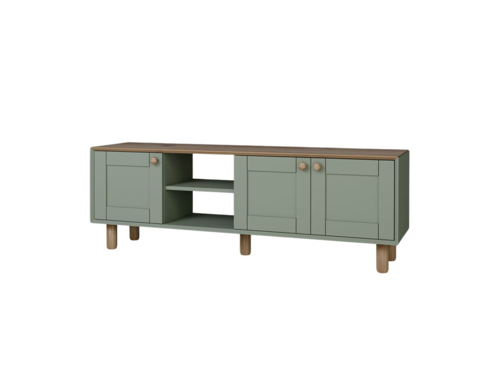 Houten TV-meubel "Mia" - 160 x 40 x 56 cm - Groen