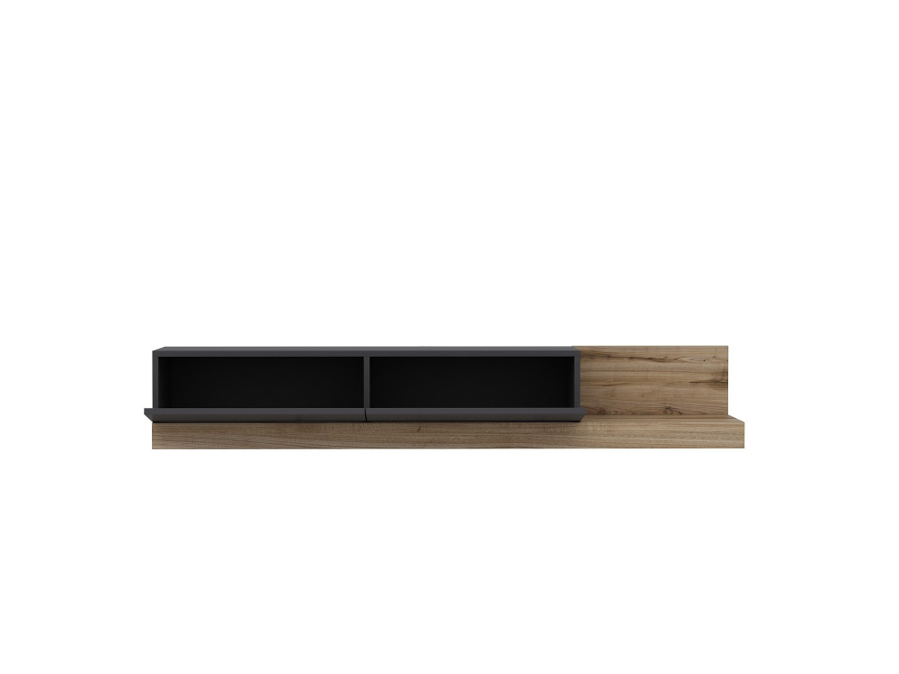 Majör" houten TV-meubel - 180 x 37 x 30 cm - Antraciet grijs