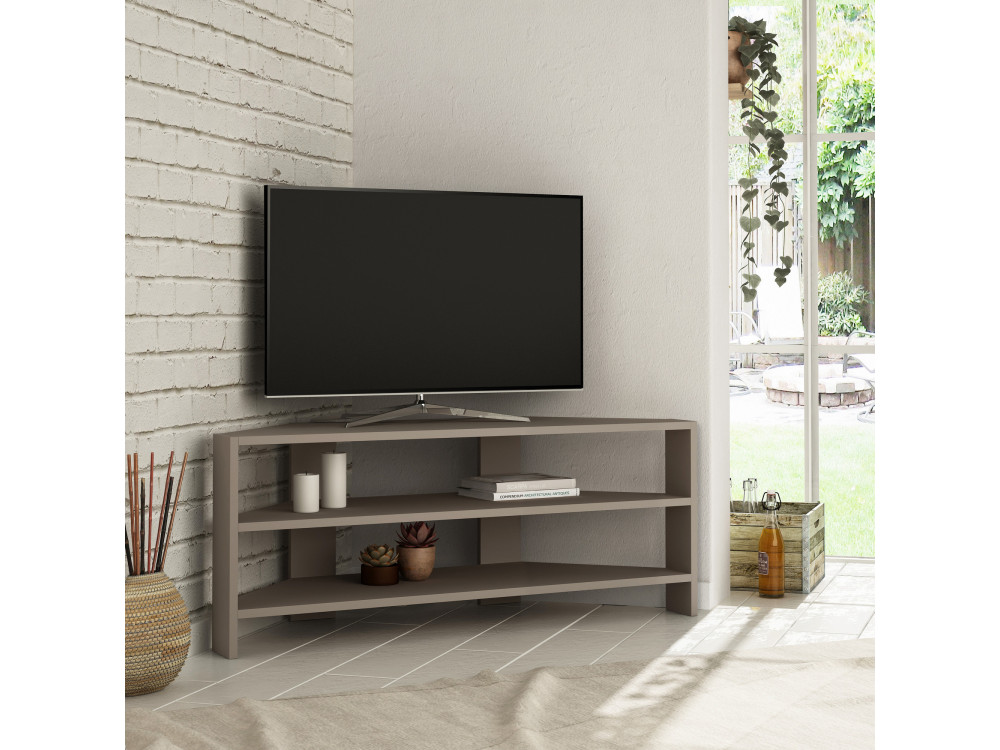 Houten TV-meubel "Thales" 114 x 36 x 45 cm - Licht mokkabruin