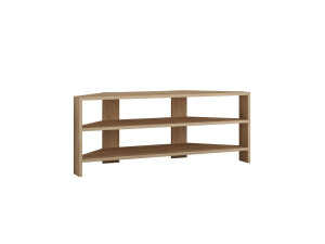 Thales" houten hoek TV meubel - 114 x 36 x 45 cm - Beige