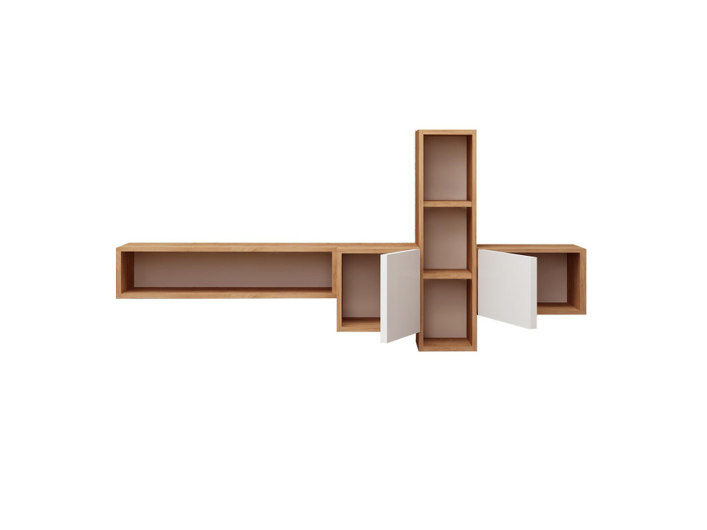 Houten TV-meubel "Kumkuat" - 160 x 35 x 70 cm - Bruin