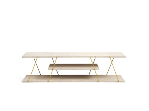 Houten TV-meubel "Canaz" - 120 x 30 x 33 cm - Travertin