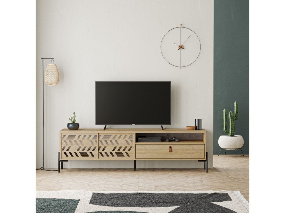 Houten TV-meubel "Dionysos" - 170 x 45 x 48 cm - Beige