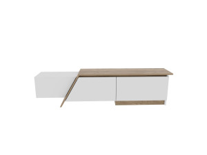Houten TV-meubel "Zonas" - 180 x 35 x 28 cm - Wit