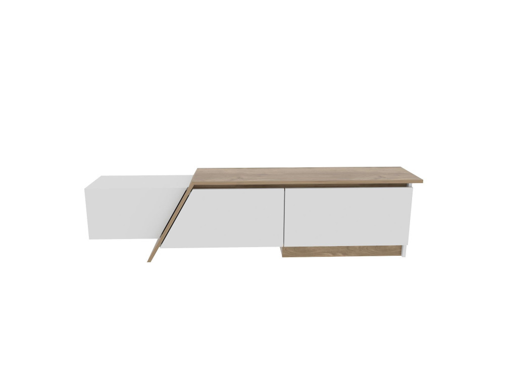 Houten TV-meubel "Zonas" - 180 x 35 x 28 cm - Wit