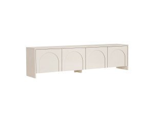 Houten TV-meubel "Aurelia" - 180 x 32 x 45 cm - Crème