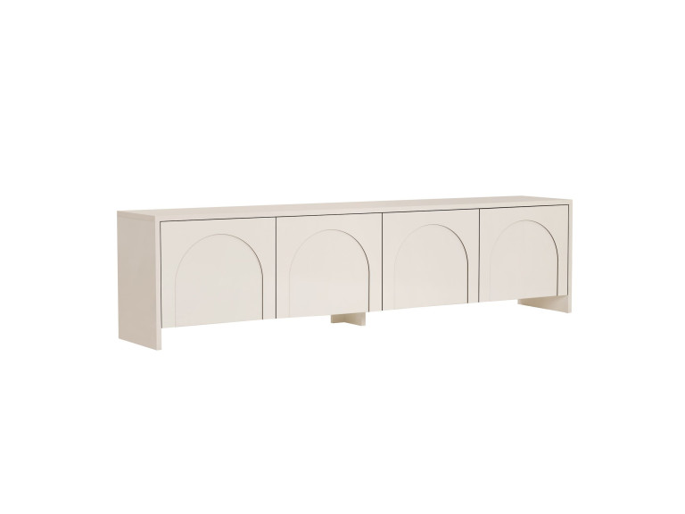 Houten TV-meubel "Aurelia" - 180 x 32 x 45 cm - Crème