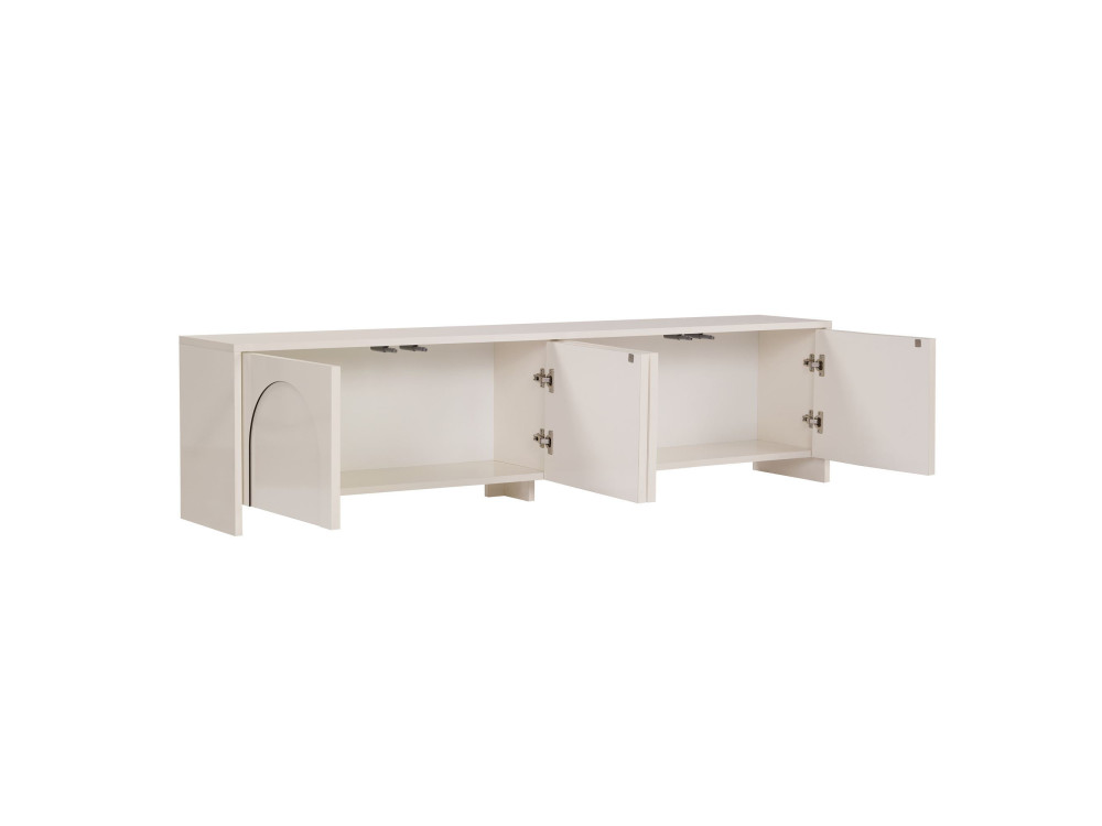Houten TV-meubel "Aurelia" - 180 x 32 x 45 cm - Crème