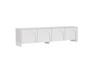 Houten TV-meubel "Aurelia" - 180 x 32 x 45 cm - Wit