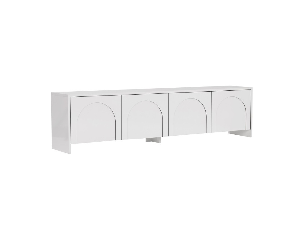 Houten TV-meubel "Aurelia" - 180 x 32 x 45 cm - Wit