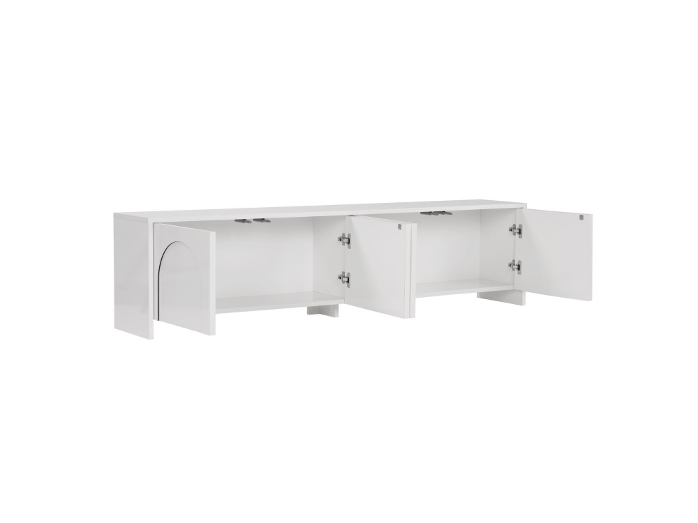Houten TV-meubel "Aurelia" - 180 x 32 x 45 cm - Wit
