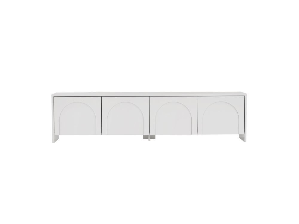 Houten TV-meubel "Aurelia" - 180 x 32 x 45 cm - Wit