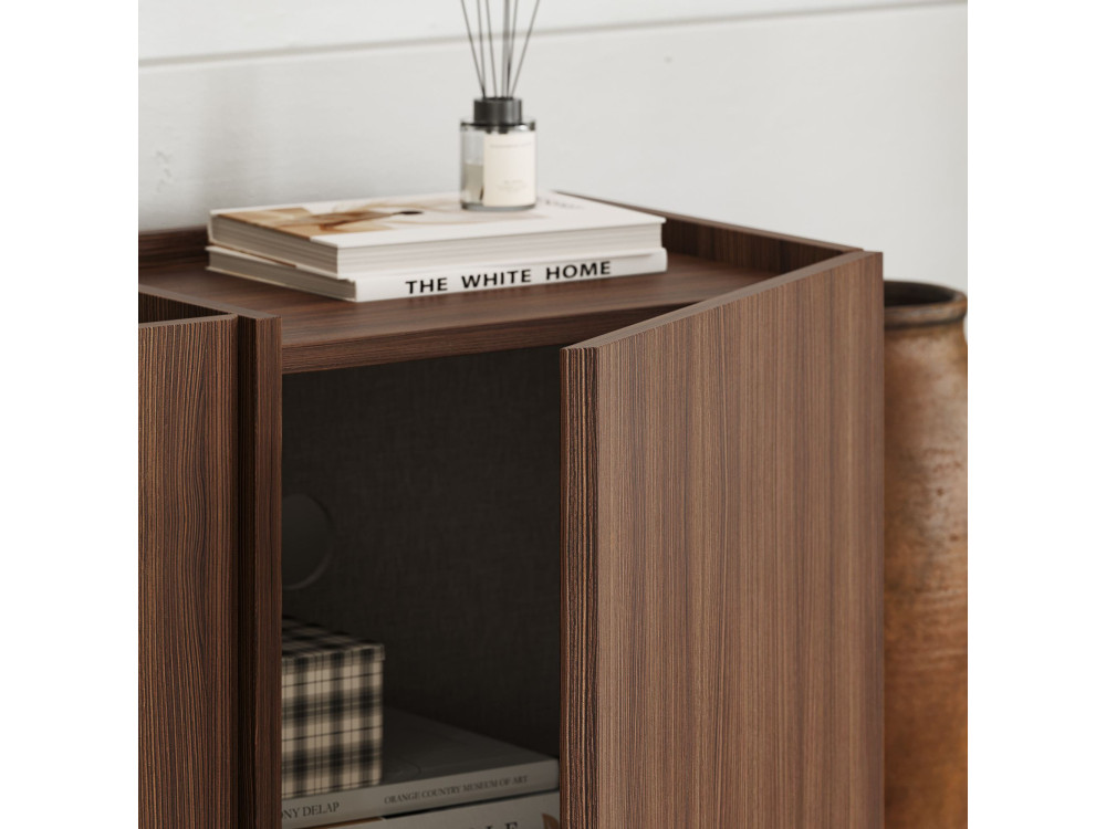 Houten TV-meubel "Lowen" - 180 x 35 x 46 cm - Walnoot Milano