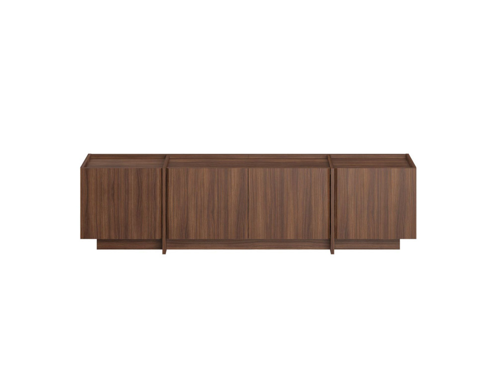 Houten TV-meubel "Lowen" - 180 x 35 x 46 cm - Walnoot Milano