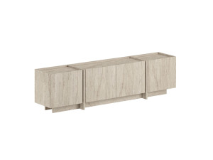 Houten TV-meubel "Lowen" - 180 x 35 x 46 cm - Travertin