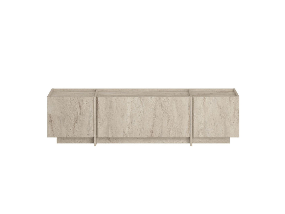 Houten TV-meubel "Lowen" - 180 x 35 x 46 cm - Travertin