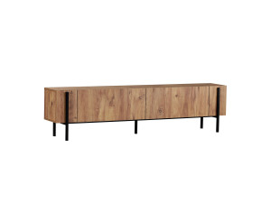Houten TV-meubel Nexus - 180 x 30 x 45 cm - Atlantic Pine / Zwart