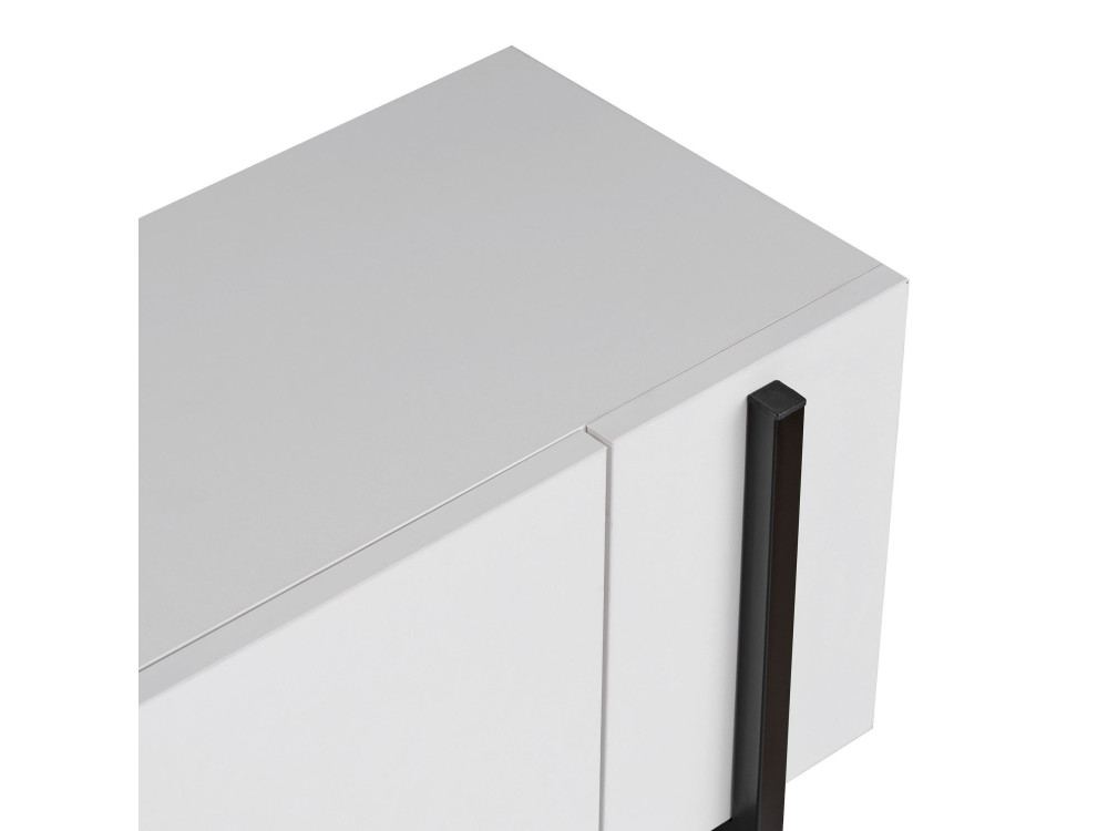 Houten Nexus" TV-standaard - 180 x 30 x 45 cm - Zwart / Zwart hout