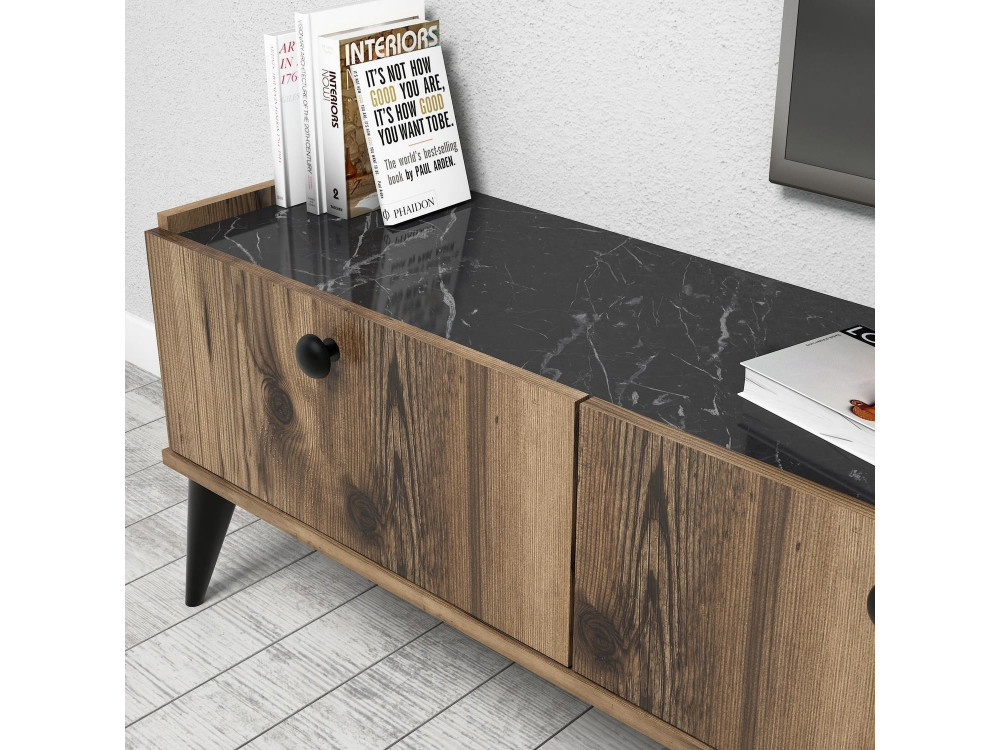 Lidya" houten TV-meubel - 180 x 35 x 49 cm - Bruin