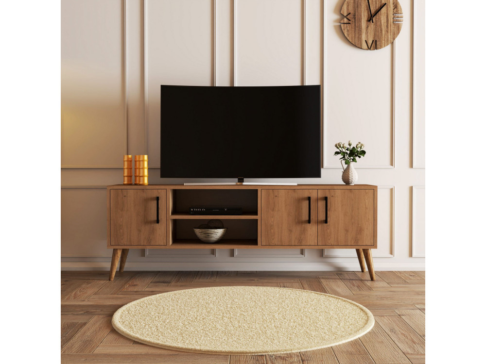 Houten TV-meubel "Exxen" - 150 x 34 x 52 cm - Bruin