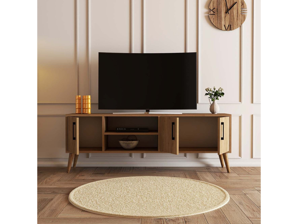 Houten TV-meubel "Exxen" - 150 x 34 x 52 cm - Bruin