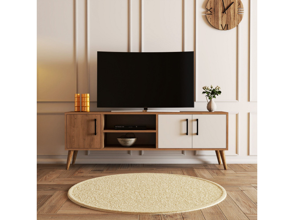 Houten TV-meubel "Exxen" - 150 x 34 x 52 cm - Wit
